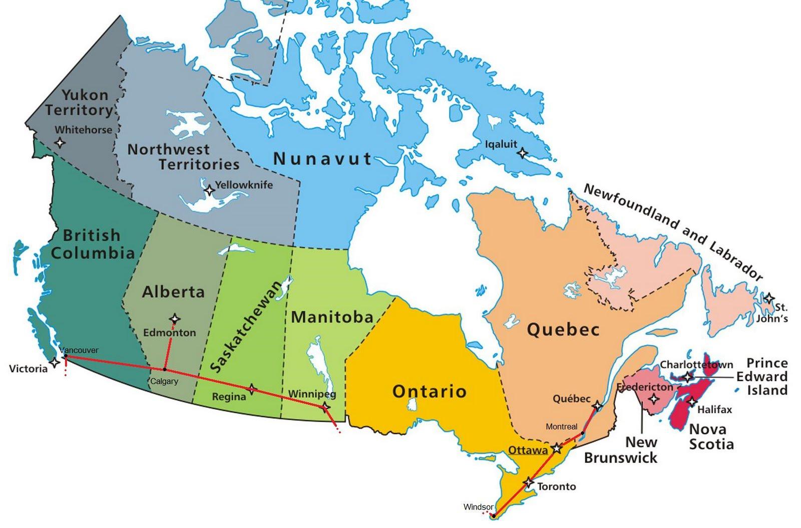 How Can We Move From One Province to Another in Canada?